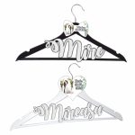Set Umerase Personalizate, Nunta, Alb Negru, UNUV011 - imagine 5