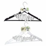 Set Umerase Personalizate, Nunta, Alb Negru, UNUV012 - imagine 5
