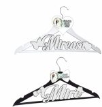 Set Umerase Personalizate, Nunta, Alb Negru, UNUV013 - imagine 5