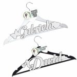 Set Umerase Personalizate, Nunta, Alb Negru, UNUV018 - imagine 2