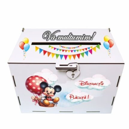 cutie dar botez baietel mickey