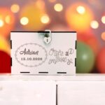 cutie dar botez personalizata baietel