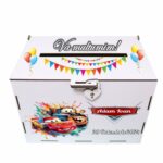 cutie dar botez personalizata cars