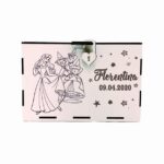 cutie dar botez personalizata frumoasa adormita