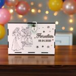 cutie dar botez personalizata frumoasa adormita