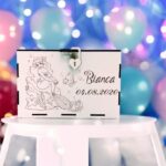 cutie dar botez personalizata mica sirena