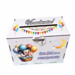 cutie dar botez personalizata mickey baloane