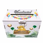 cutie dar botez personalizata simba