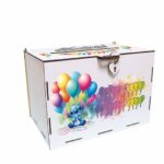 cutie dar botez personalizata stitch color