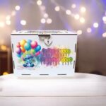 cutie dar botez personalizata stitch color