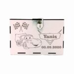 cutie dar botez personalizata tema cars