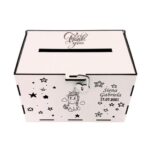 cutie dar botez personalizata unicorn