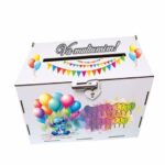 cutie dar botez stitch baloane