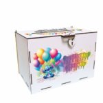 cutie dar botez stitch baloane