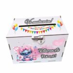 cutie dar botez stitch fetita