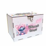 cutie dar botez stitch fetita