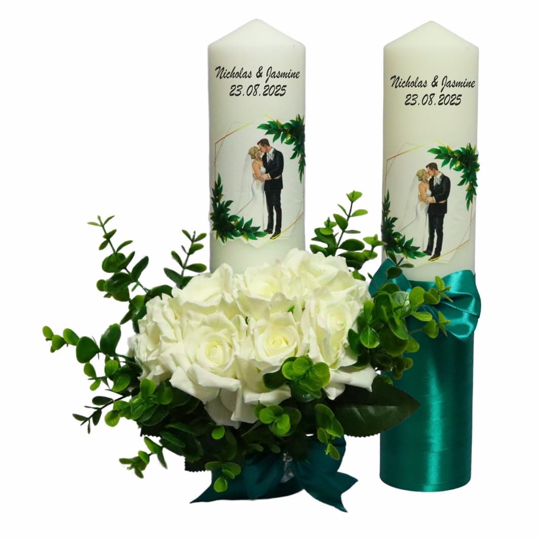 Lumânări nuntă personalizate