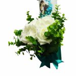 Set Lumanari Nunta, Personalizate, Mire Mireasa, 2 Bucati, Verde, 35 cm, LN018 - imagine 3