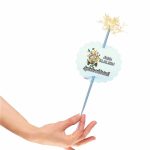 Artificie de Mana Botez, Aprinde-ma la tort, Personalizat, Safari,  ABF009, 25cm