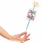 Artificie de Mana Nunta, Aprinde-ma la tort, Personalizat, Rosu, 25cm, AN01