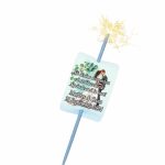 Artificie de Mana Nunta, Aprinde-ma la tort, Personalizat, Verde, 25cm, AN05 - imagine 4