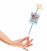 Artificie de Mana Nunta, Aprinde-ma la tort, Personalizat, Mov, 25cm, AN07