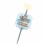 Artificie de Mana Nunta, Aprinde-ma la tort, Personalizat, Albastru, 25cm, AN010 - imagine 4