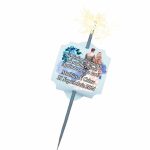 Artificie de Mana Nunta, Aprinde-ma la tort, Personalizat, Albastru, 25cm, AN011 - imagine 4