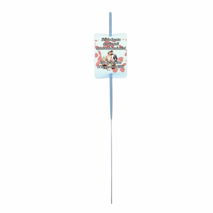 Artificie de Mana Nunta, Aprinde-ma la dansul mirilor, Personalizat, Rosu, 25cm, AND01 - imagine 5