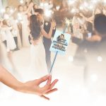 Artificie de Mana Nunta, Aprinde-ma la dansul mirilor, Personalizat, Albastru, 25cm, AND03 - imagine 2