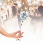 Artificie de Mana Nunta, Aprinde-ma la dansul mirilor, Personalizat, Albastru, 25cm, AND09 - imagine 2