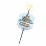 Artificie de Mana Nunta, Aprinde-ma la dansul mirilor, Personalizat, Albastru, 25cm, AND09 - imagine 5