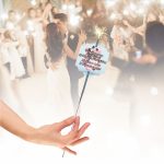 Artificie de Mana Nunta, Aprinde-ma la dansul mirilor, Personalizat, Roz, 25cm, AND012 - imagine 2