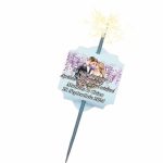 Artificie de Mana Nunta, Aprinde-ma la dansul mirilor, Personalizat, Mov, 25cm, AND013 - imagine 5