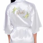 Halat mireasa, Nunta, Alb, Satin, HNM013 - imagine 3
