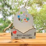 Cutie Aranjamente Florale, Lemn, Scoala, CBSUV004 - imagine 3