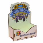 Cutie Aranjamente Florale, Lemn, Scoala, CBSUV006 - imagine 2