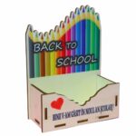 Cutie Aranjamente Florale, Lemn, Scoala, CBSUV007 - imagine 2