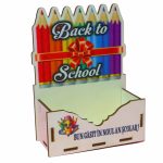 Cutie Aranjamente Florale, Lemn, Scoala, CBSUV008 - imagine 2