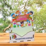 Cutie Aranjamente Florale, Lemn, Scoala, CBSUV009 - imagine 3