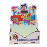 Cutie Aranjamente Florale, Lemn, Scoala, CBSUV010