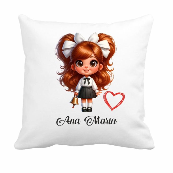 Perna personalizata cu nume, Gradinita, Scolarita, 40x40 cm, PGR001 - imagine 1