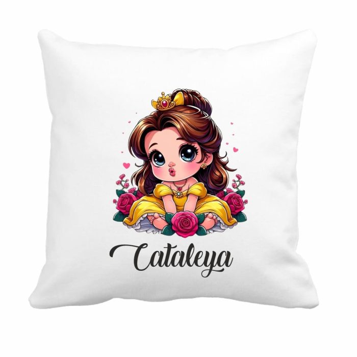 Perna personalizata cu nume, Gradinita, Belle, 40x40 cm, PGR002 - imagine 1