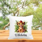 Perna personalizata cu nume, Gradinita, Simba, 40x40 cm, PGR006 - imagine 3