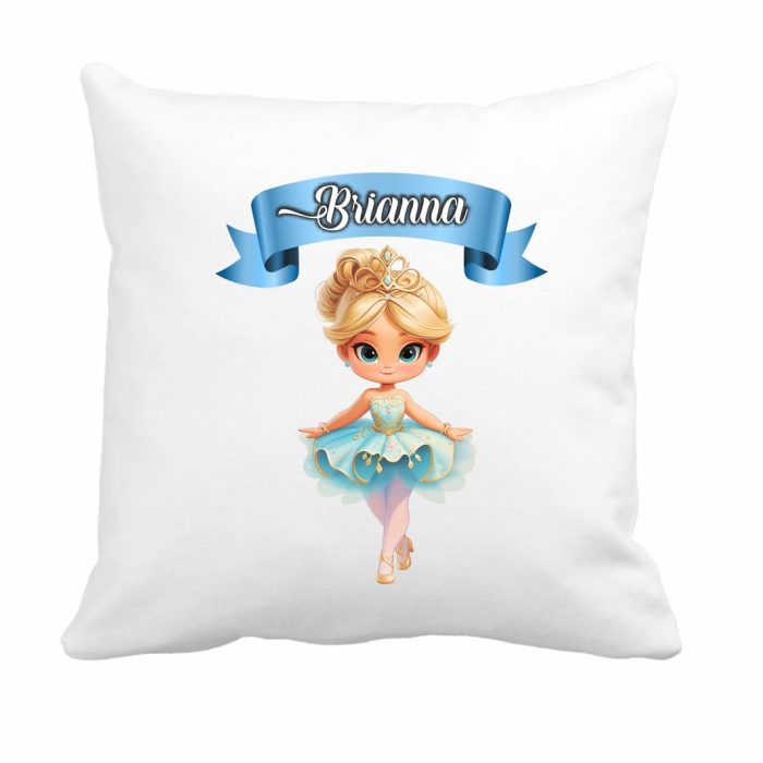 Perna personalizata cu nume, Gradinita, Balerina, 40x40 cm, PGR017 - imagine 1
