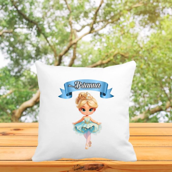 Perna personalizata cu nume, Gradinita, Balerina, 40x40 cm, PGR017 - imagine 3