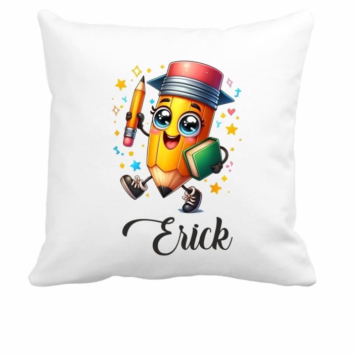 Perna personalizata cu nume, Gradinita, Creionel, 40x40 cm, PGR021 - imagine 1