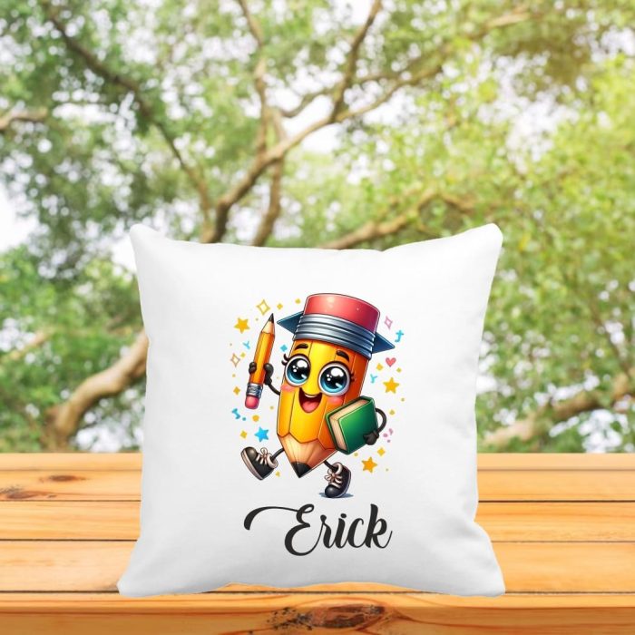 Perna personalizata cu nume, Gradinita, Creionel, 40x40 cm, PGR021 - imagine 3