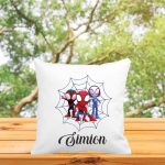 Perna personalizata cu nume, Gradinita, Spidey, 40x40 cm, PGR022 - imagine 3