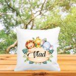 Perna personalizata cu nume, Gradinita, Safari, 40x40 cm, PGR043 - imagine 3